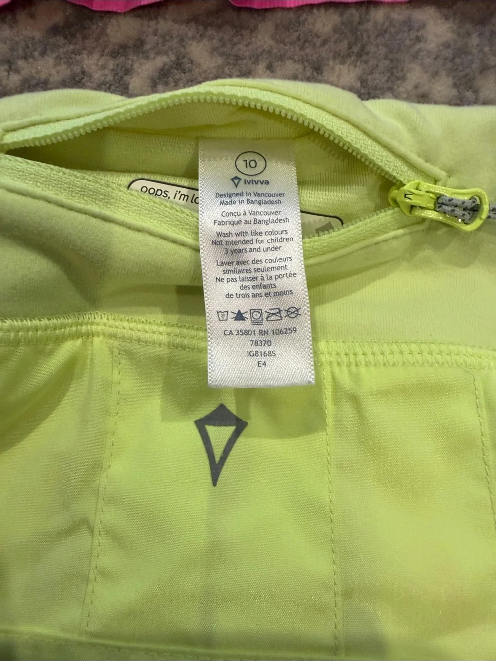 Girls' Ruffled Active Skorts Pink & Neon Yellow (2)